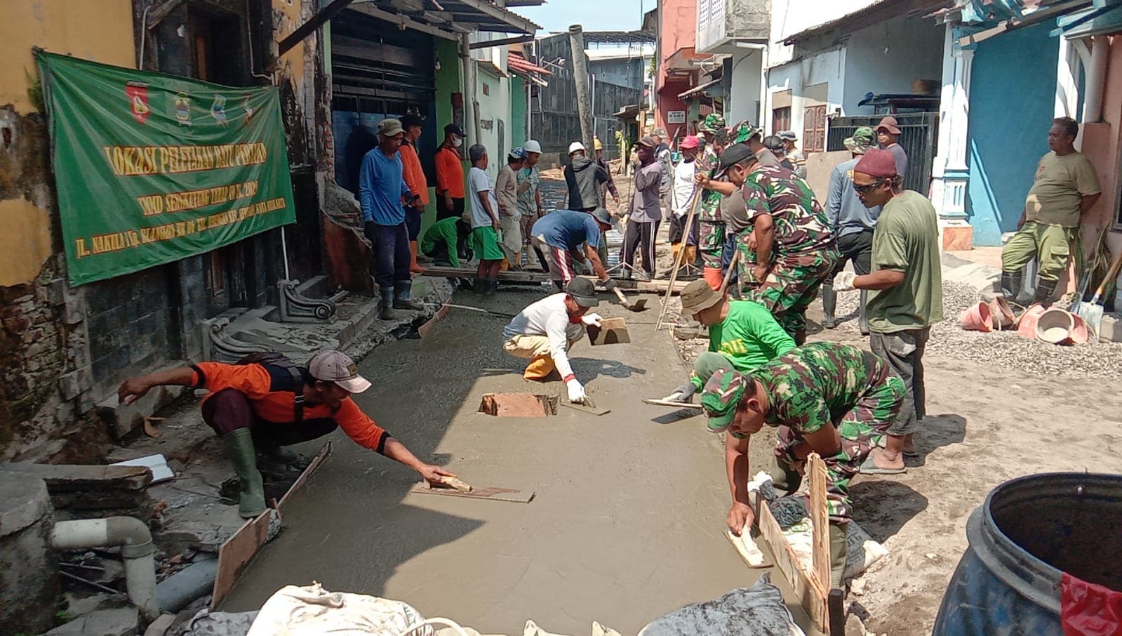 Dukung Aktivitas Ekonomi Warga,Pengecoran Sasaran Perbaikan Saluran Air TMMD Sengkuyung Tahap III TA. 2026 Terus Dikebut