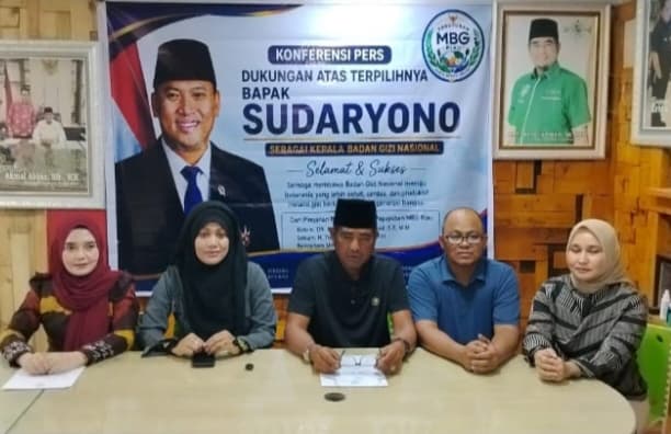 Paguyuban MBG Riau ucapkan Selamat kepada Sudaryono, Kepala Badan Gizi Nasional
