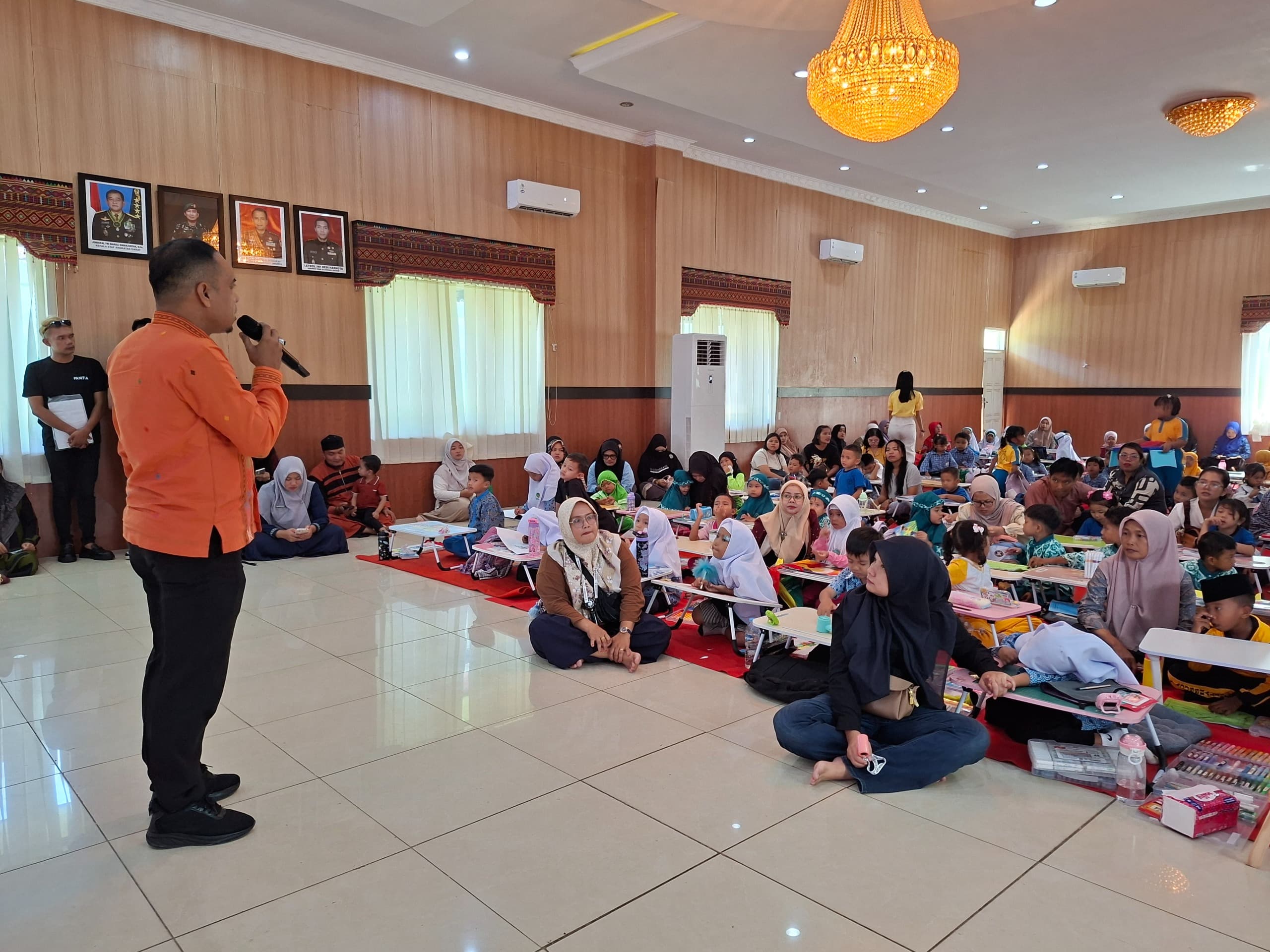 Kodim 0212/Tapsel Gelar Kegiatan Semarak Lomba Mewarnai Dalam Rangka Hari Anak Nasional