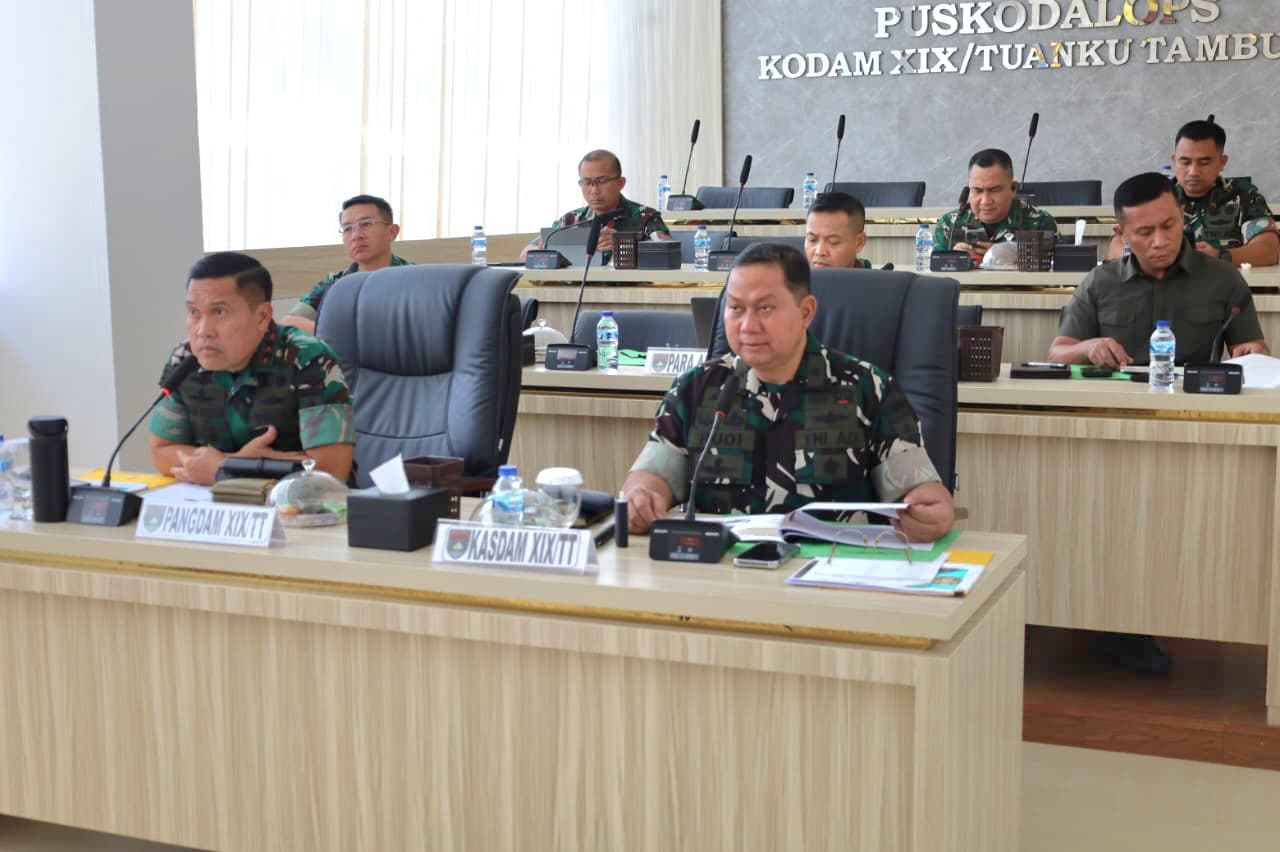 Evaluasi Karhutla Diperketat, Pangdam XIX/Tuanku Tambusai Tekankan Kesiapsiagaan Jajaran