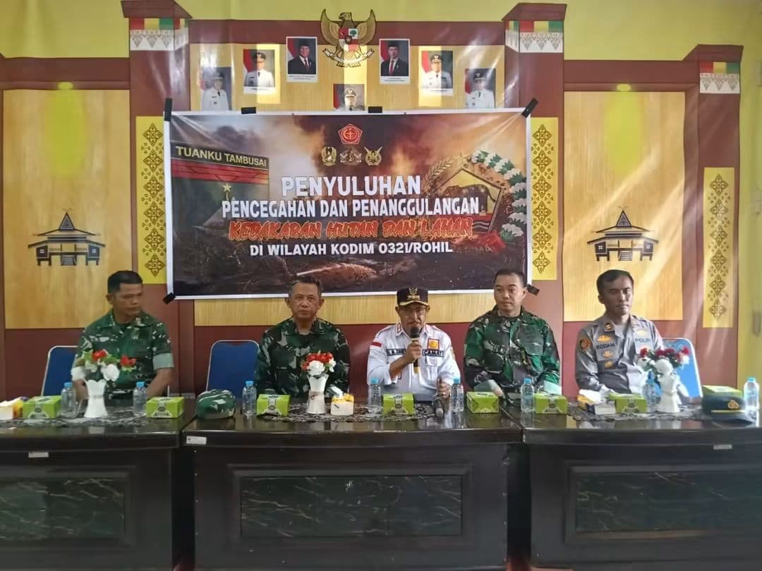 Kodim 0321/Rohil dan Mabes TNI Satukan Langkah Cegah Karhutla di Rokan Hilir