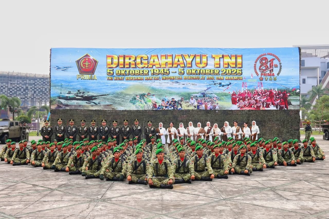 Kodam XIX/Tuanku Tambusai Peringati HUT ke-81 TNI, Tegaskan Komitmen TNI Kuat Bersama Rakyat