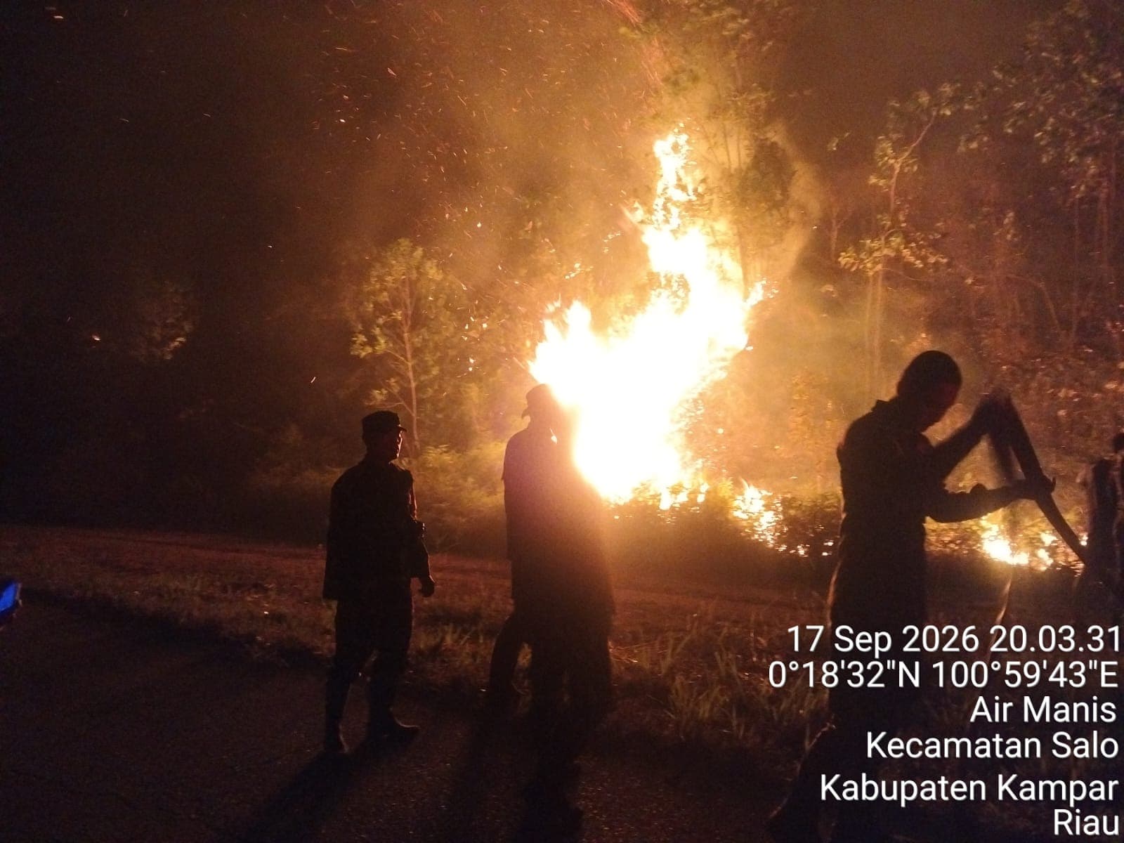 Kodam XIX/Tuanku Tambusai Kerahkan Kodim 0313/Kampar, Yonif 132/BS dan Yonif TP 898, Karhutla di Kampar Berhasil Dikendalikan